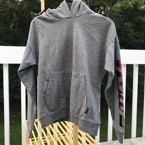 3/$20 Jump-youth boys gray hoodie with pockets-YM